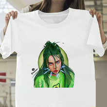 Load image into Gallery viewer, Billie Eilish T Shirt Harajuku Fans White Cotton Men Camiseta Mujer Hot Selling Man Aesthetic