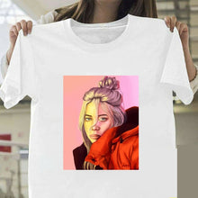 Load image into Gallery viewer, Billie Eilish T Shirt Harajuku Fans White Cotton Men Camiseta Mujer Hot Selling Man Aesthetic