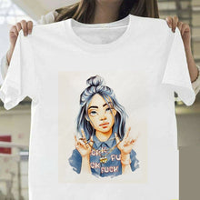 Load image into Gallery viewer, Billie Eilish T Shirt Harajuku Fans White Cotton Men Camiseta Mujer Hot Selling Man Aesthetic