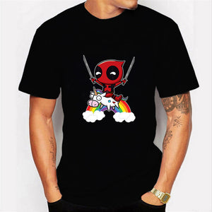 2020  Harajuku T-shirt Deadpool T Shirt Casual Short Male