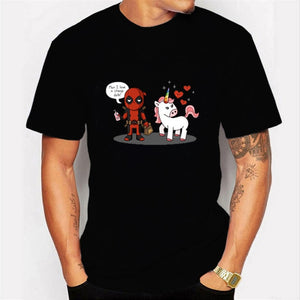 2020  Harajuku T-shirt Deadpool T Shirt Casual Short Male