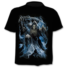 Load image into Gallery viewer, 2020 new t-shirt 3D love skull summer horror shirt male summer
