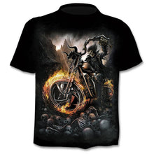 Load image into Gallery viewer, 2020 new t-shirt 3D love skull summer horror shirt male summer
