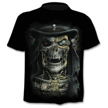 Load image into Gallery viewer, 2020 new t-shirt 3D love skull summer horror shirt male summer
