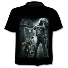 Load image into Gallery viewer, 2020 new t-shirt 3D love skull summer horror shirt male summer
