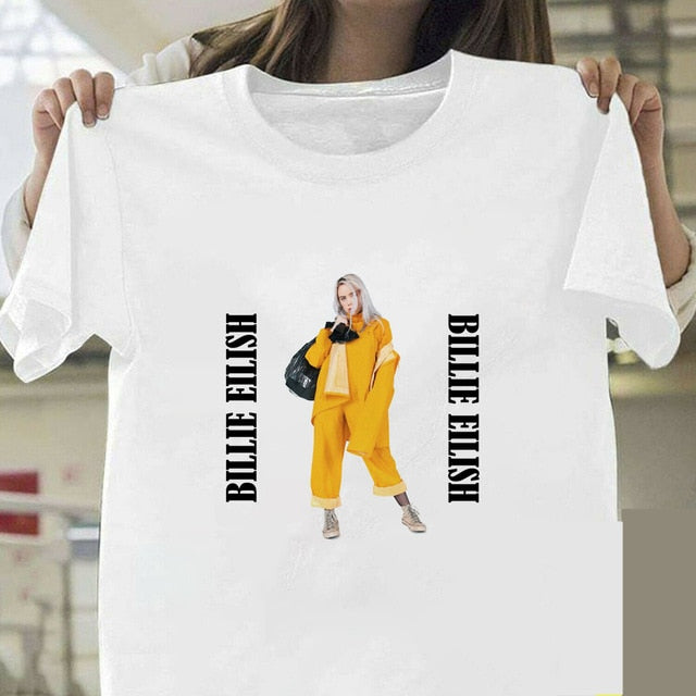 Billie eilish yellow sales shirt