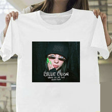 Load image into Gallery viewer, Billie Eilish T Shirt Harajuku  Fans White Cotton Men Camiseta Mujer Hot Selling Man Aesthetic
