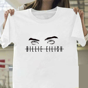 Billie Eilish T Shirt Harajuku  Fans White Cotton Men Camiseta Mujer Hot Selling Man Aesthetic