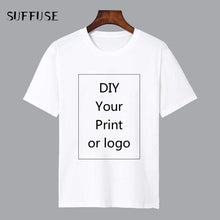Load image into Gallery viewer, Customized Print T Shirt Men's DIY Your Like Photo or Logo White Top Tees Women's and Kid's Clothes Modal T shirt Size S-3XL
