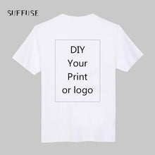 Load image into Gallery viewer, Customized Print T Shirt Men's DIY Your Like Photo or Logo White Top Tees Women's and Kid's Clothes Modal T shirt Size S-3XL

